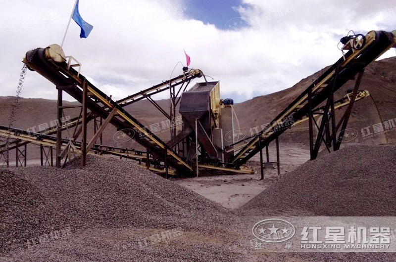 機制砂生產(chǎn)現(xiàn)場